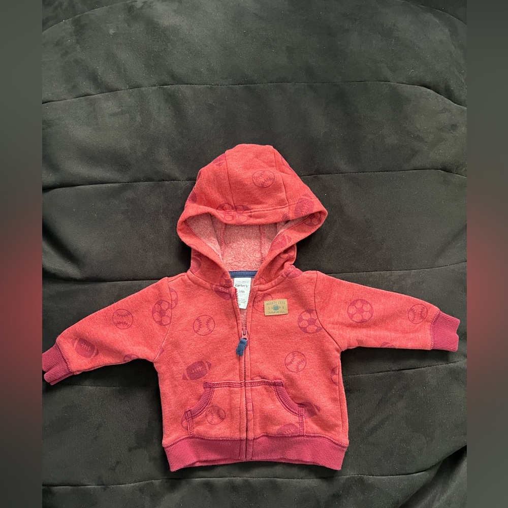 Carters Infant Boys Zip Up Hoodie